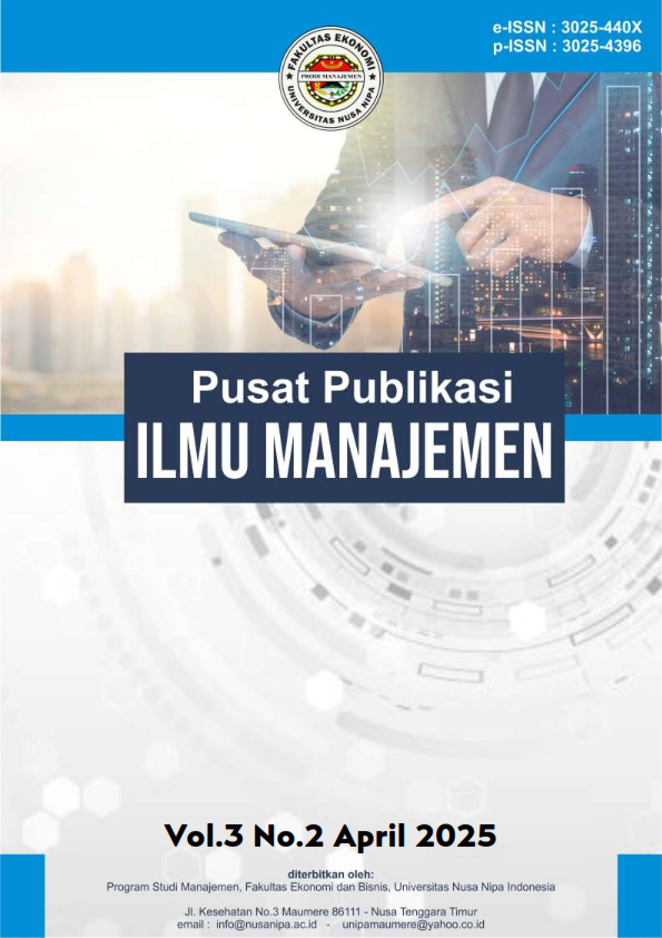 					View Vol. 3 No. 2 (2025): April: PPIMAN : Pusat Publikasi Ilmu Manajemen
				