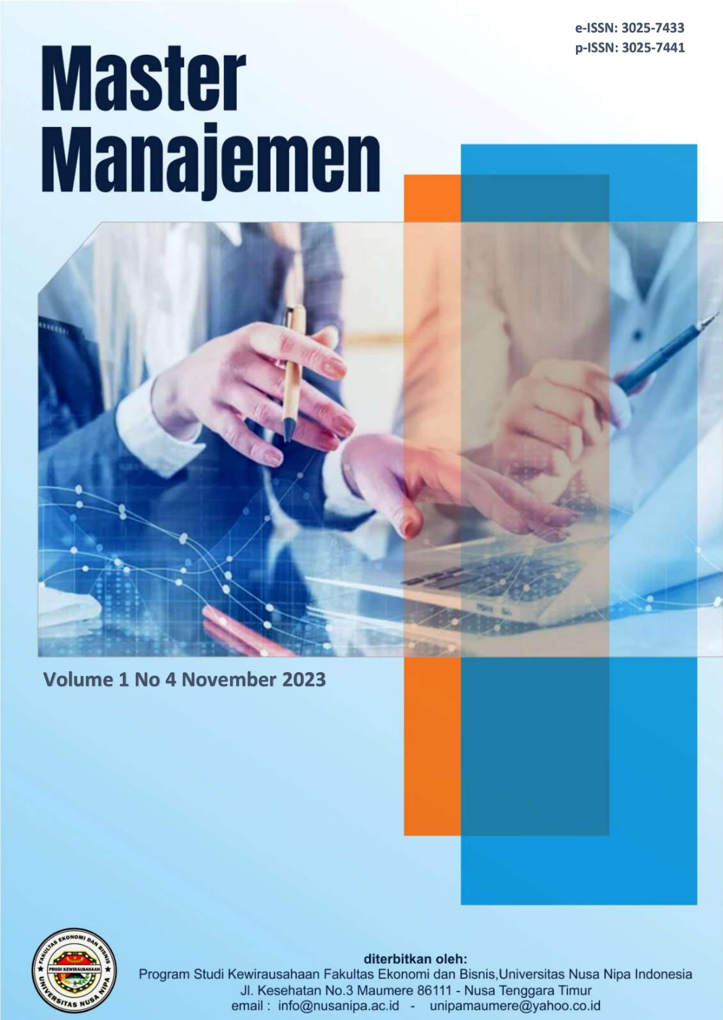 					View Vol. 1 No. 4 (2023): November: MASMAN : Master Manajemen
				